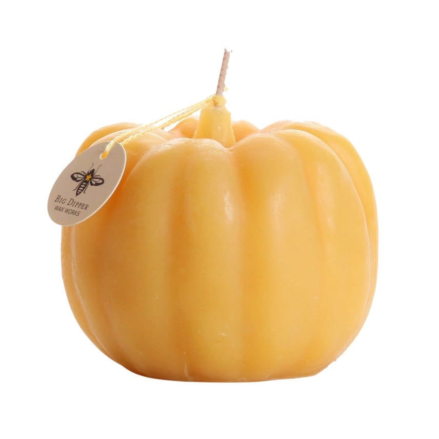 Large Pumpkin Beeswax candle