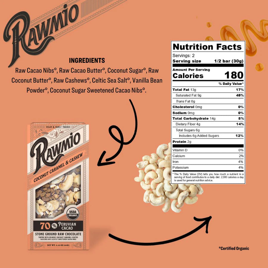 Coconut Caramel & Cashew Bark 2.12 oz