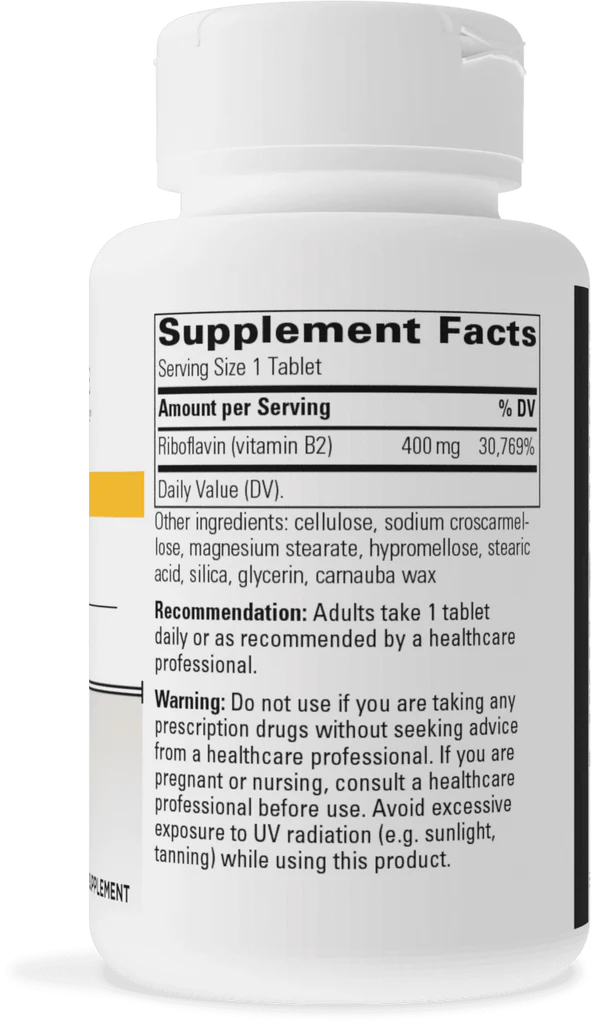 Riboflavin 400 mg 30 count