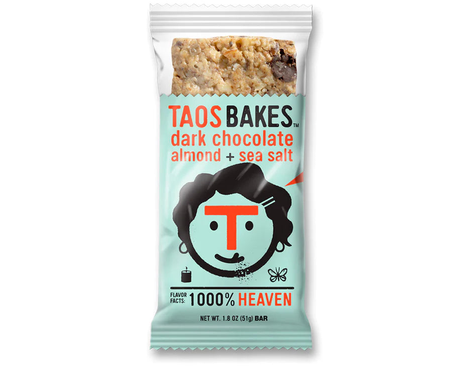 Taos Bakes dark chocolate almond + sea salt