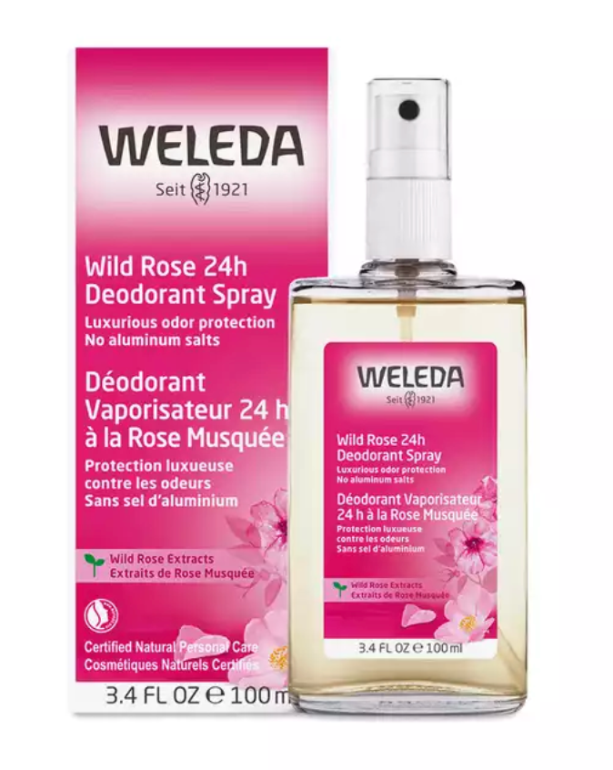 Weleda Wild Rose Spray Deodorant 3.4 oz