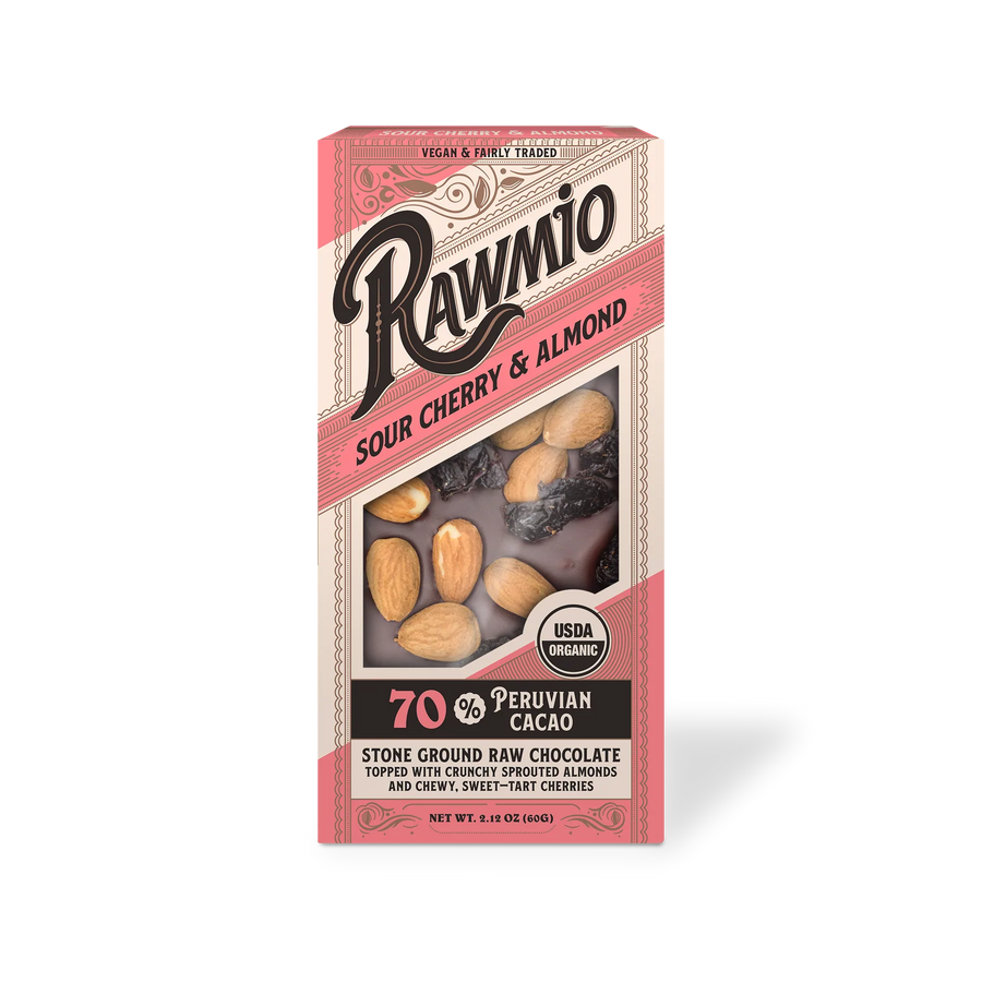 Rawmio Almond Cherry Chocolate Bark 2.12 oz