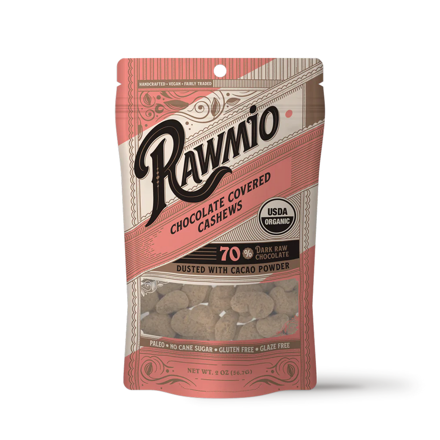 RawMio Chocolate Covered Cashews- 2 oz