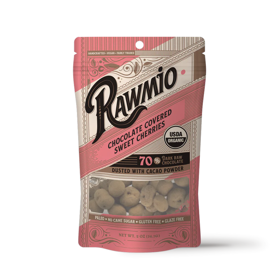 RawMio Chocolate Covered Sweet Cherries 2 oz.